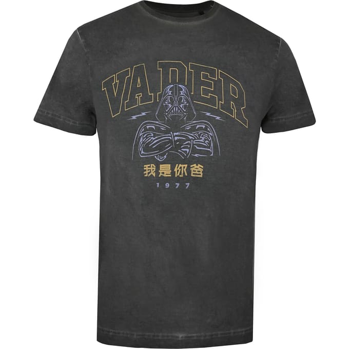 Star Wars Heren Vader 77 T-Shirt (Vintage Zwart)