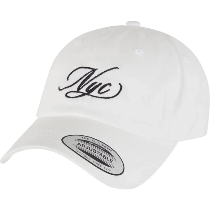 Miss Tee Dames Nyc Calligraphy Letters Dad Cap MST328