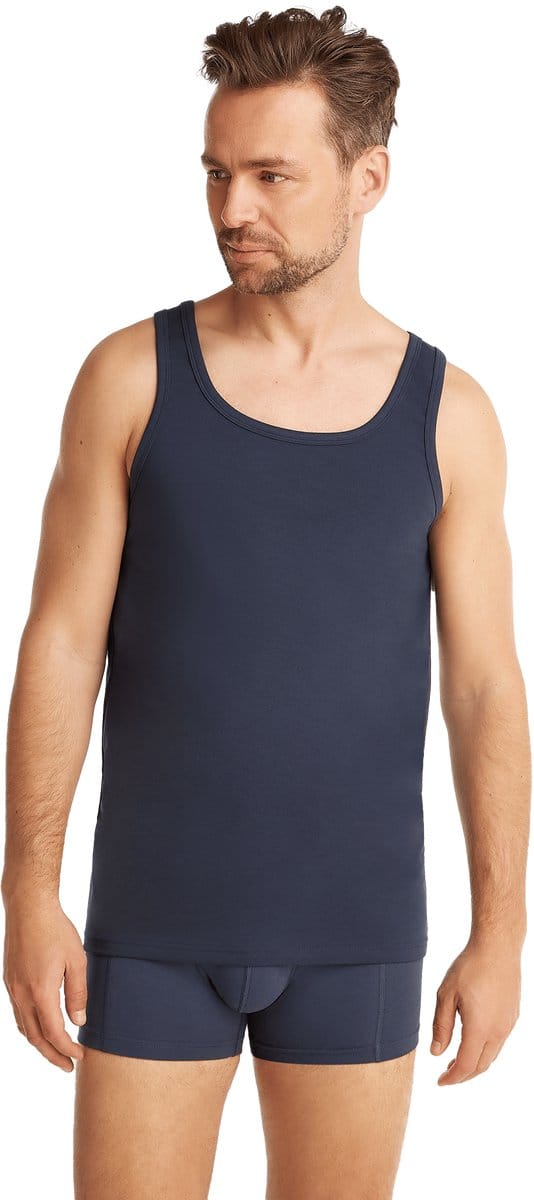 Ten Cate Basics singlet navy 2-pack voor Heren | Maat M