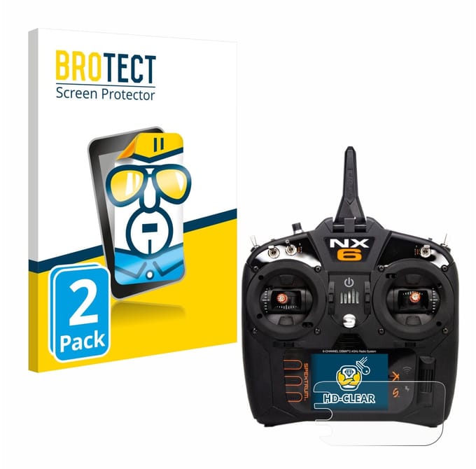 BROTECT - Screenprotector voor Spektrum NX10 - Folie Beschermfolie transparant 2 Stuks