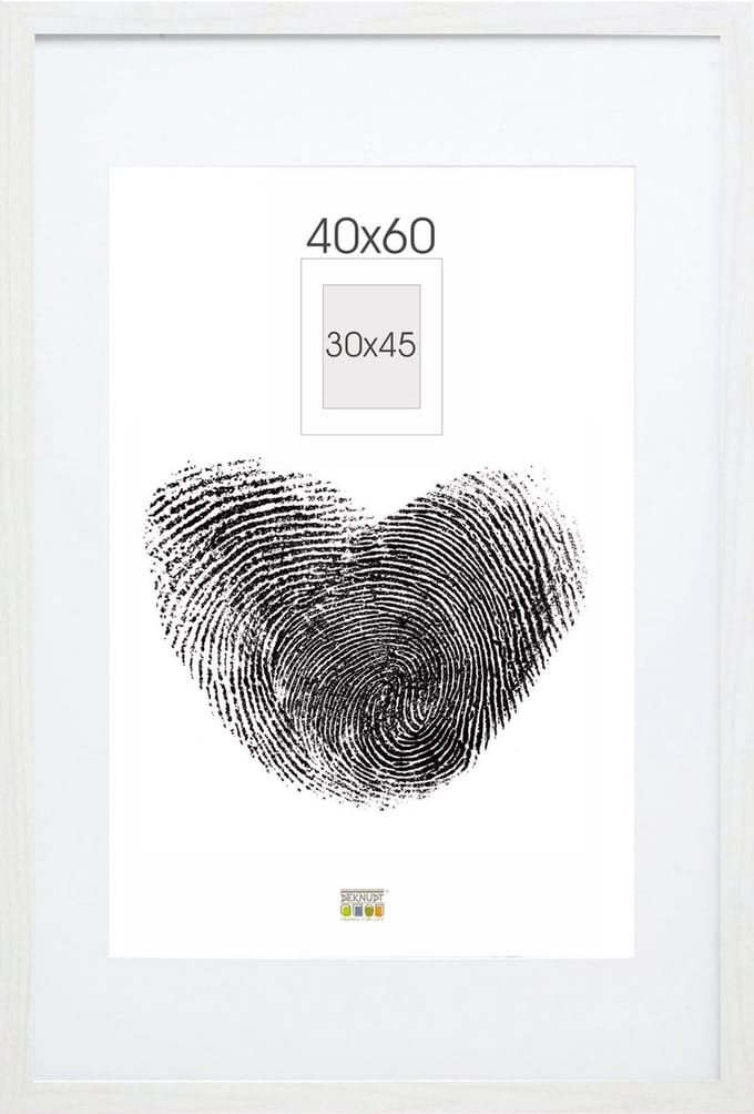 Deknudt Frames fotolijst - wit met passe-partout - 30x45 / 40x60 cm