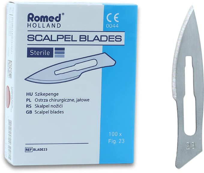 Romed scalpelmesjes nr. 23 steriel Romed