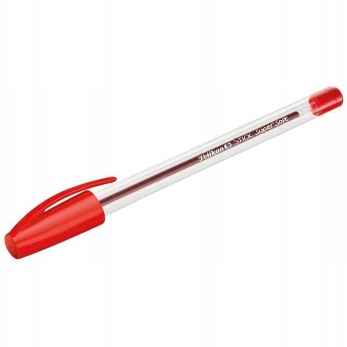 Pelikan K86 Stick Pen - Rode Inkt, Comfortabel Schrijven