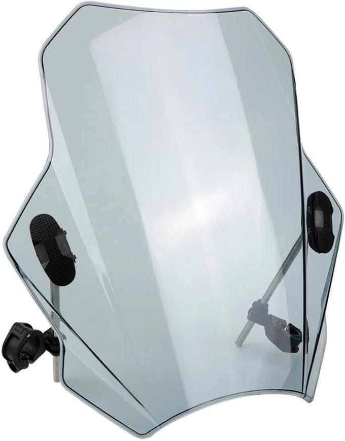 Motor Voorruit - Spoiler Accessoire - Wind Bescherming - Universeel Verstelbaar - 22-28MM - Transparant