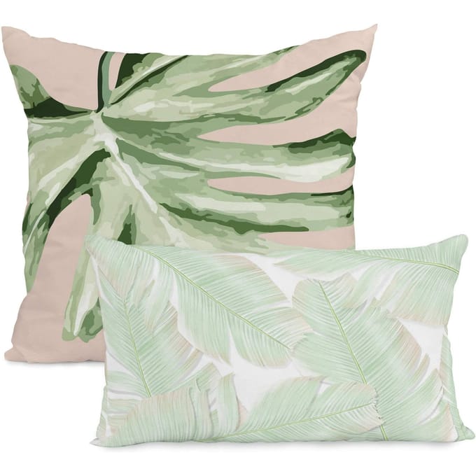 Set van 2 kussenhoezen Delicate Leafs | Happy Friday