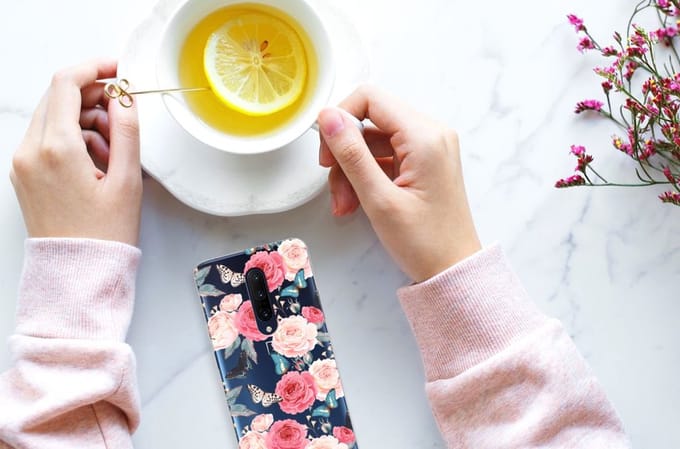 OnePlus 7 Pro TPU Case Butterfly Roses
