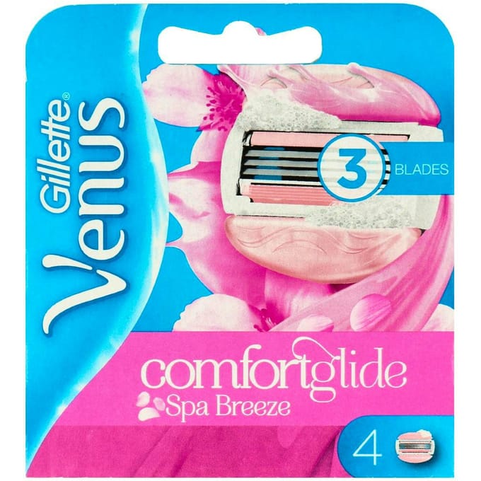Gillette - Venus - Spa Breeze - Scheermesjes/Navulmesjes - 4 Stuks