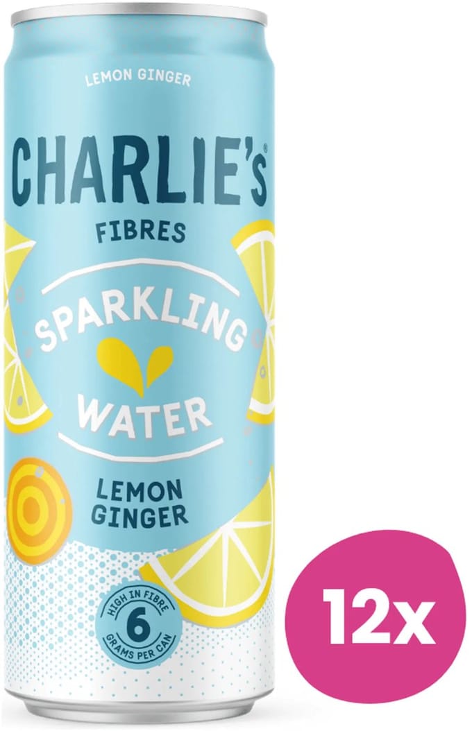 Charlie's Fibers Lemon Ginger Blik - 12x 33 cl