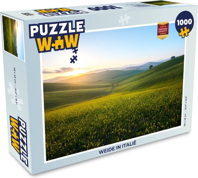 Puzzel Weide in Italië - Legpuzzel - Puzzel 1000 stukjes volwassenen