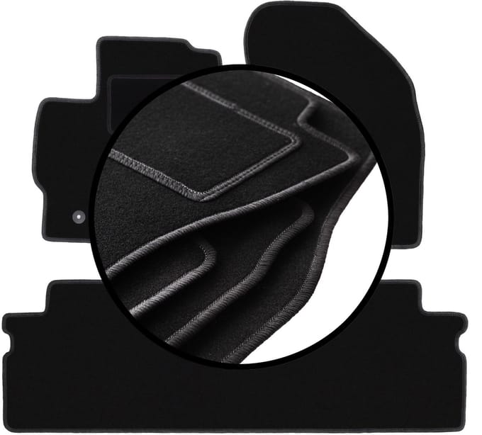 Set veloursmatten voor: Toyota Verso minivan (2009-2013)