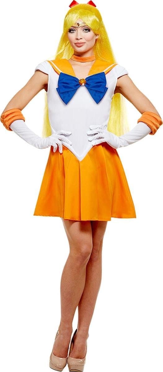 FUNIDELIA Venus Kostuum voor vrouwen - Sailor Moon - Maat: S - Oranje
