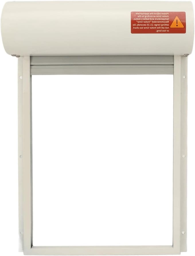Automatische Kippenhokdeur - Kippendeuropener Timer - Pluimvee Beschermen - LED Display Controller - 37x247cm - Wit