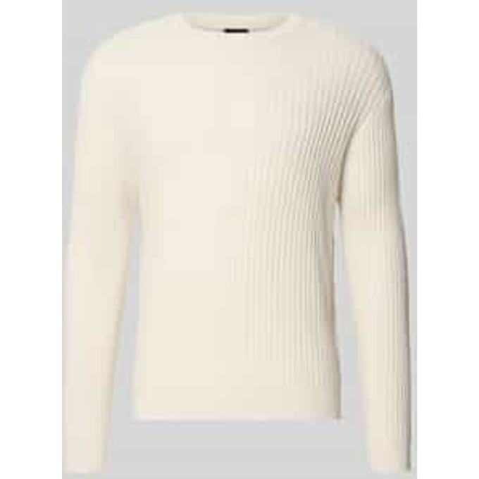 Slim Fit trui met brei-look
