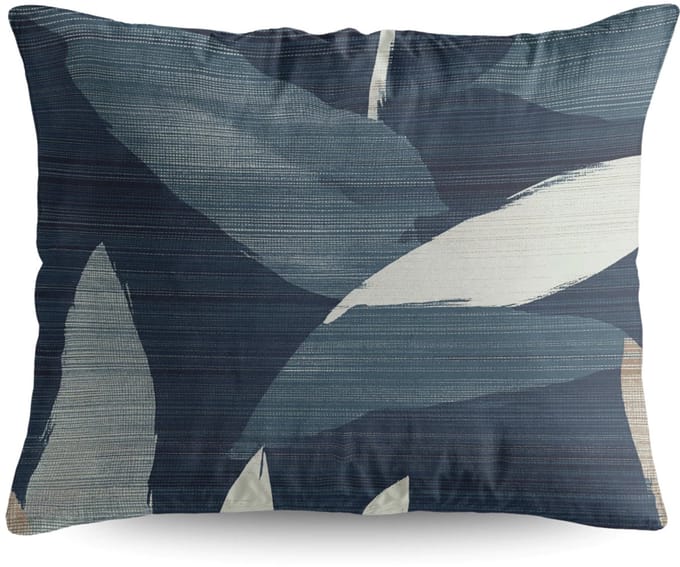 Zelesta Pure Design Katoen Kussensloop set van 2 - Dark Leaves 80x80cm