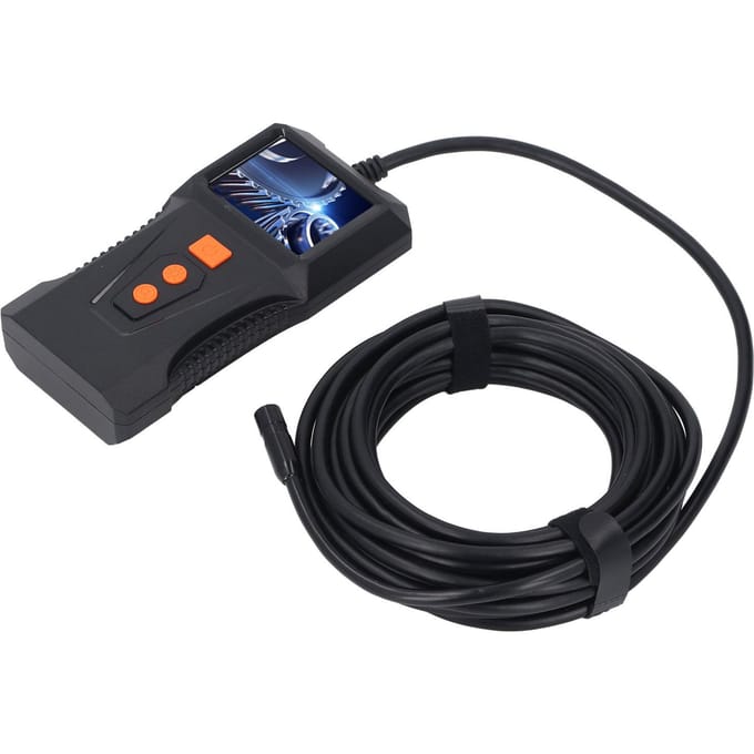 Industriële Endoscoop Inspectiecamera met Licht 2in HD Scherm Boroscoop Rioleringscamera P230 met 5m Kabel 8mm Lens black
