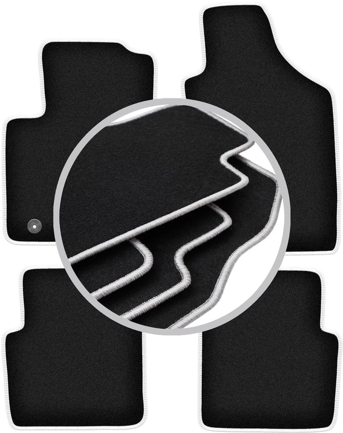 CARLUX-SILVER automatten voor: Ford Ka MK2 hatchback (2008-2012)