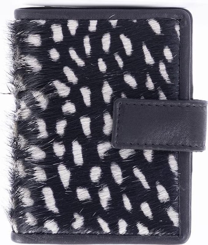 DSTRCT Wild And Free RFID Pasjeshouder - Black with Dots Reversed