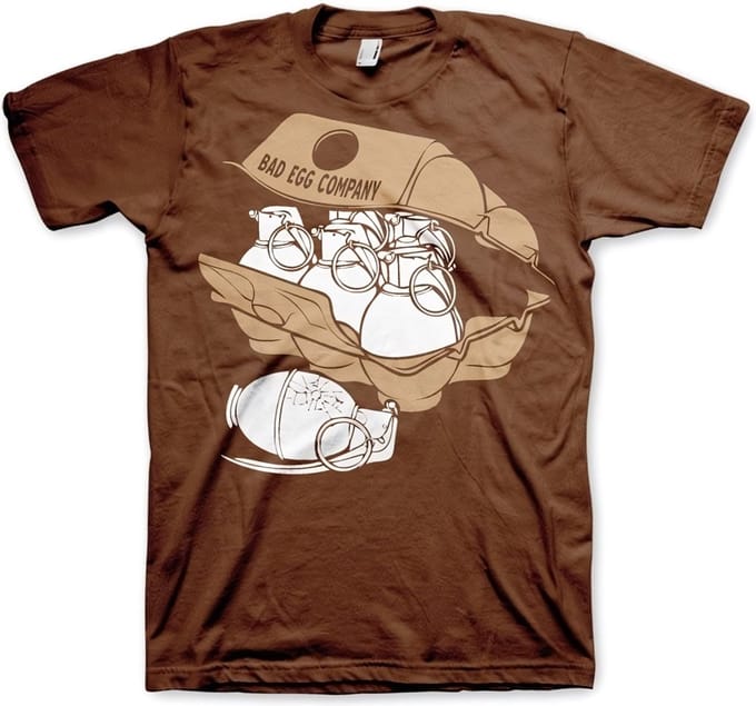 Hybris Bad Eggs Company T-shirt bruin