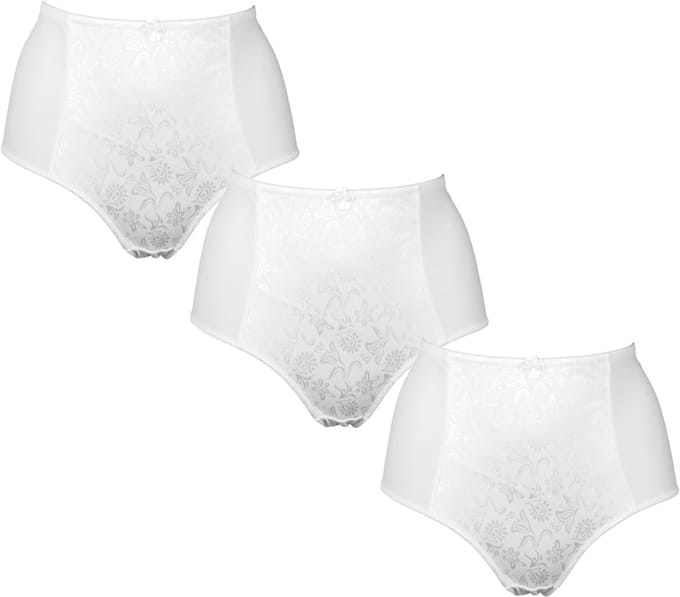 3-pack Dames Tailleslip art. 8012 J&C wit - maat 3XL