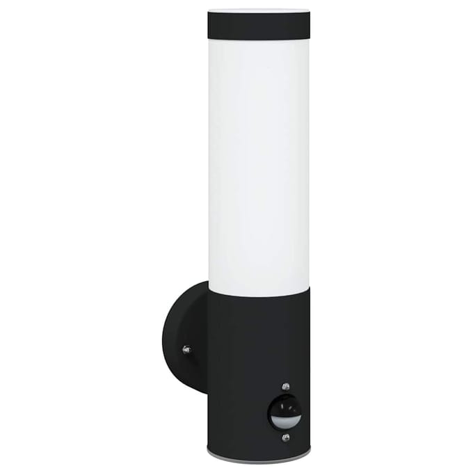 vidaXL Buiten Wandlamp Zwart 12 x 8,5 x 29 cm