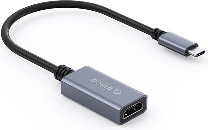 ORICO USB-C naar HDMI adapter - 4K @ 60Hz - Aluminium - Grijs