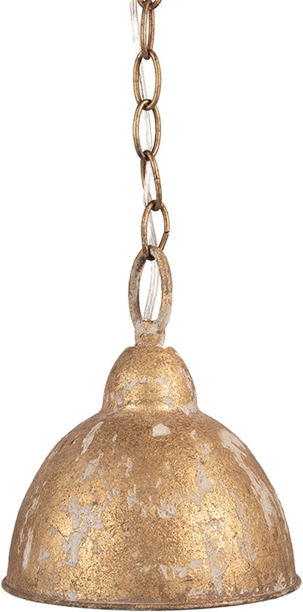 Clayre & Eef Hanglamp Ø 20x22 cm Goudkleurig Metaal