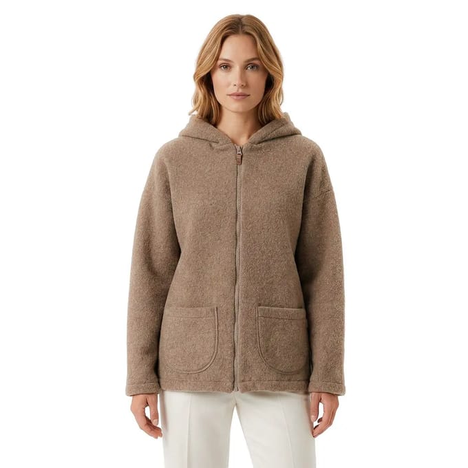 Dames lamswollen hoodie Zaffiro Zoya Sierra