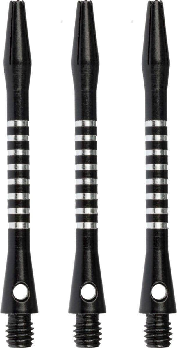 Faver Dart Shafts - Aluminium - 3 Stuks - Zwart - 5.5 cm