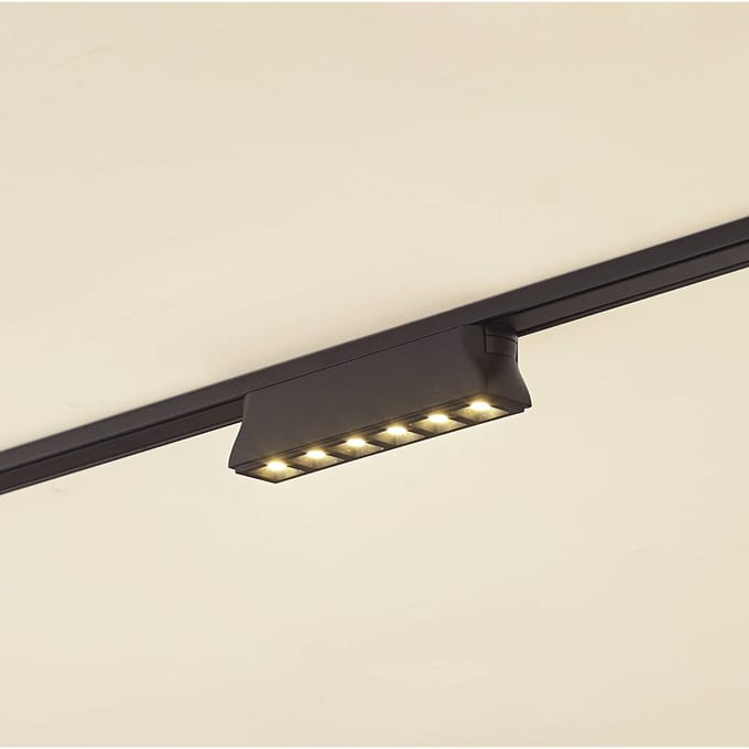 Lindby LED strip 48 V Lumaro,zwart,6 punten,2,5cm,dimbaar