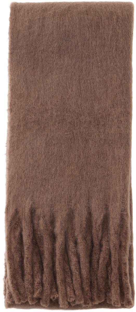 Emilie scarves - sjaal - wintersjaal - dames - bruin - basic - lang