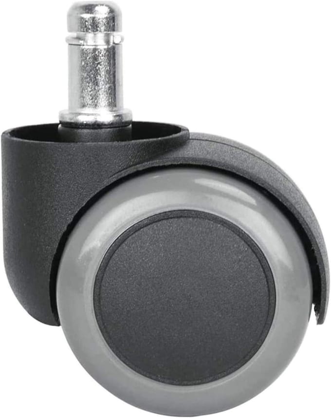 Bureaustoelwielen - Vloerbeschermers - Beschermt vloeren - Set van 5 - 50 mm - Grijs