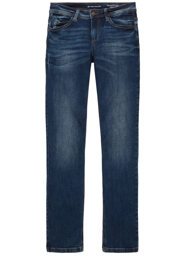 Tom Tailor - TTALEXA STRAIGHT-jeans - Maat 32/32 - mid stone wash denim