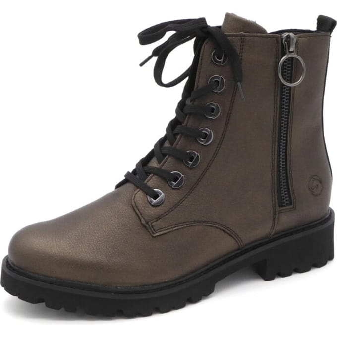 Remonte D8671 92 Dames Veterboots - Brons Metallic - 40