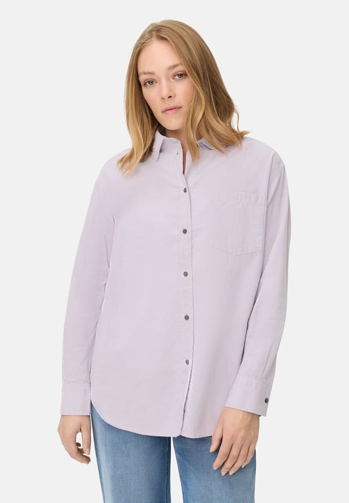 camel active Blouse met borstzak - Maat womenswear-S - Paars