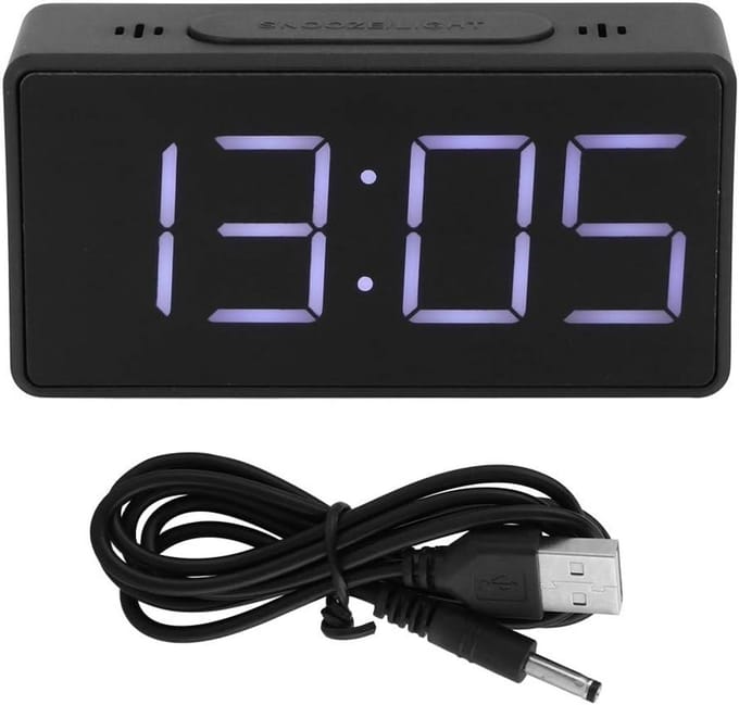 Digitale LED Wekker met Snooze Functie en Groot Display