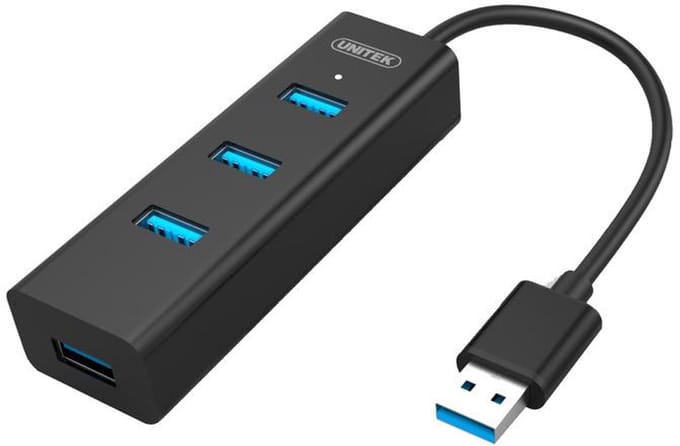 Unitek Y-serie - USB 3.0 Hub - 4 Poorten - Zwart
