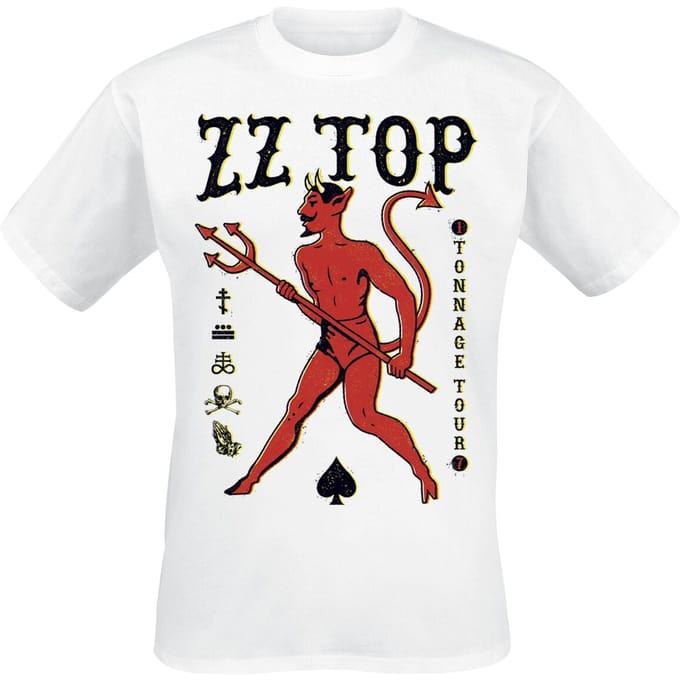 ZZ Top Tonnage Tour Heren T-shirt - wit - XXL