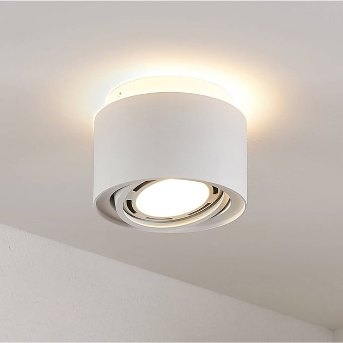 Arcchio - buitenspot - 1licht - Aluminium - H: 12 cm - GU10 - wit (RAL 9003)