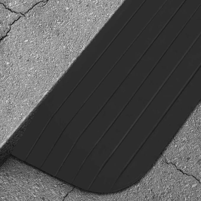 vidaXL - Drempelhulpen - 2 - st - 110x21x2,5 - cm - rubber