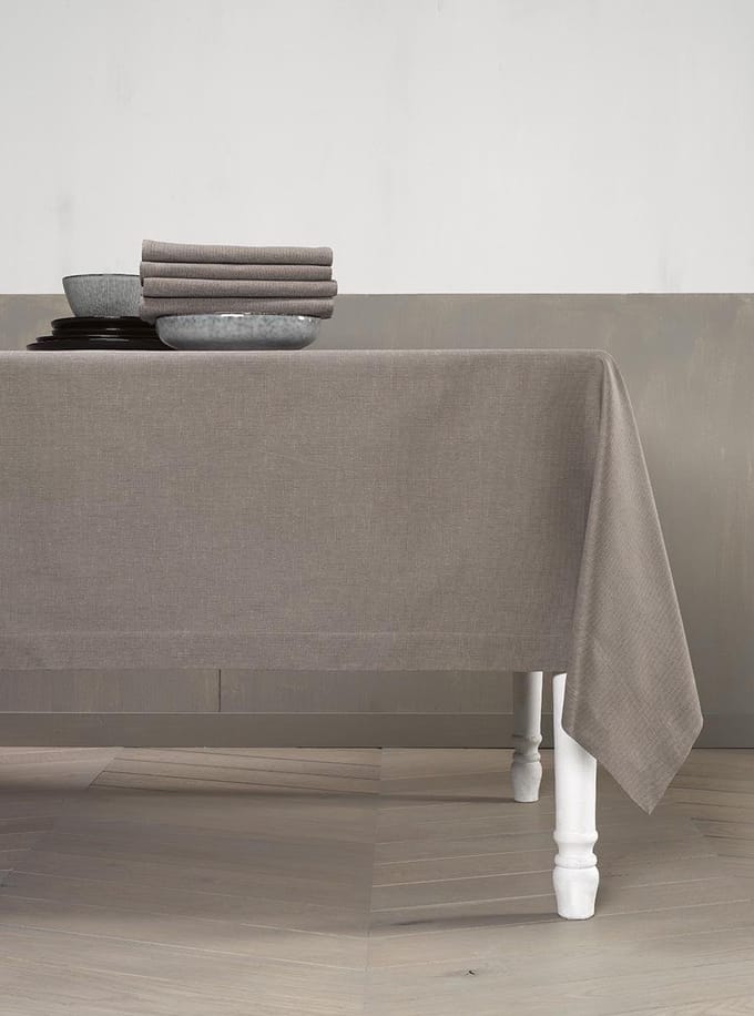 De Witte Lietaer Tafelloper Sonora - 160 x 50 cm - Katoen - Bruin