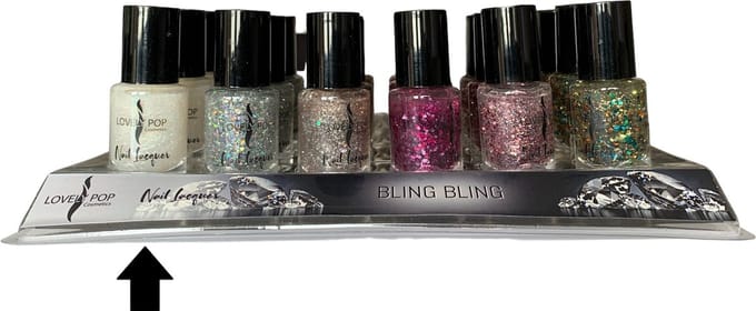 Lovely Pop Cosmetics - Nagellak - Transparant wit multi gekleurde glitter - Nummer 22
