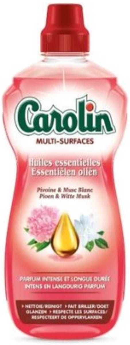 Carolin - Allesreiniger - Pioen & Witte Musk - 1 L - 1 stuk
