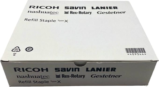 Ricoh - Refill Staple Type X - 5 x 5000 nietjes - 409344