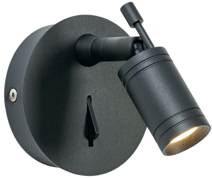 Kosilum - Minoa - Wandlamp - Zwart - Metaal