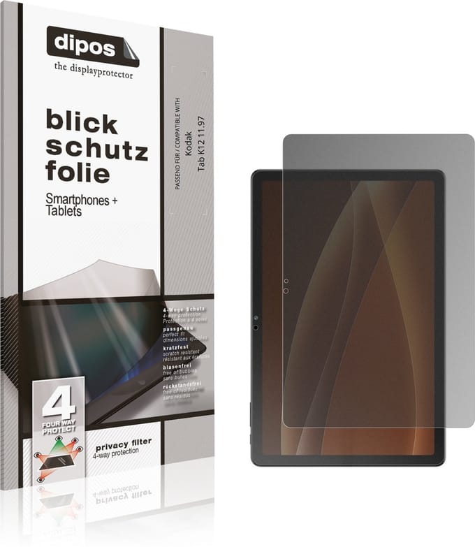 dipos – Matte Privacy Screenprotector geschikt voor Kodak Tab K12 11.97 | Anti-Spy Beschermfolie