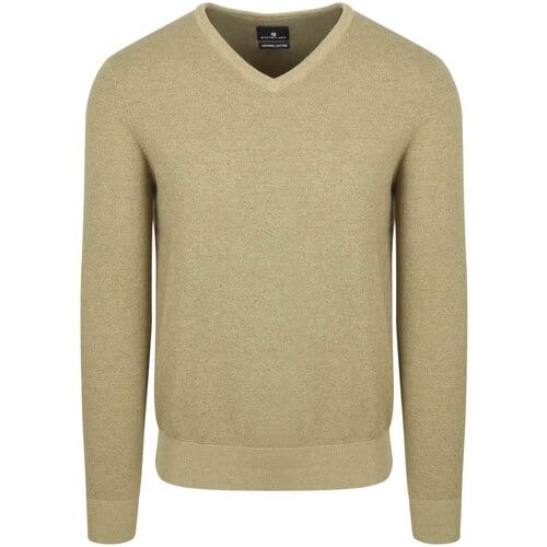 State Of Art Trui Structure V-Neck Groen - Maat XXL - Heren - Pullovers