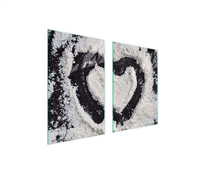 TMK ArtDeko Serie - Glazen Beschermplaat - 65x52 cm - Hittebestendig - Antibacterieel
