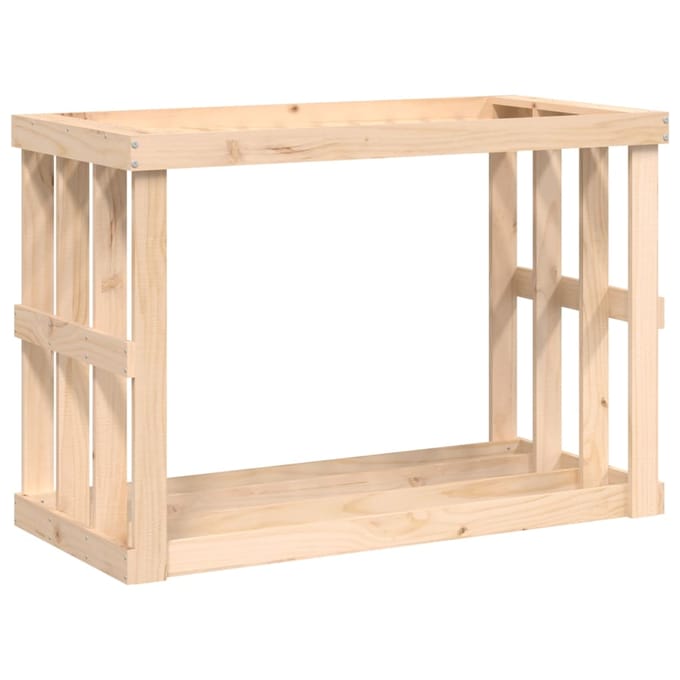 vidaXL - Houtblokhouder - 108x52x74 - cm - massief - grenenhout