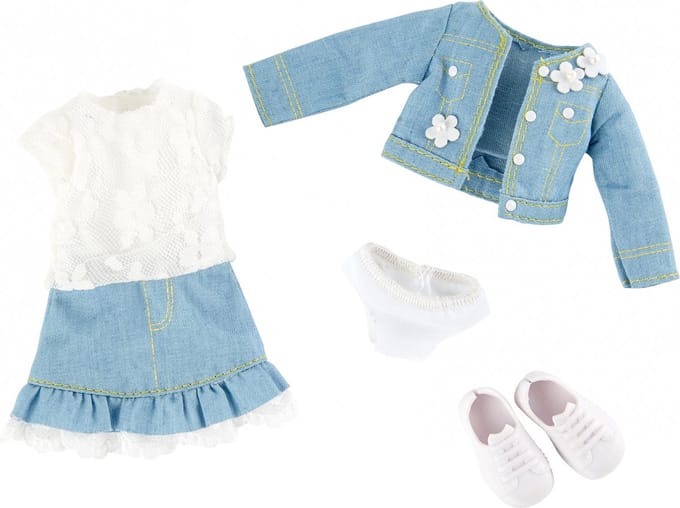 Käthe Kruse Spring Queen Outfit Tienerpop Kledingset 4-delig