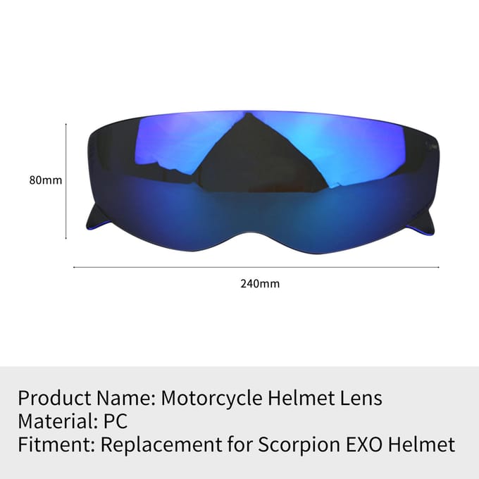 Helmlens vizier vervanging voor Scorpion EXO Retro helm motorfiets windscherm helmlens Style 5